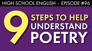 How to understand poetry – high school English lesson [upl. by Ytnom]