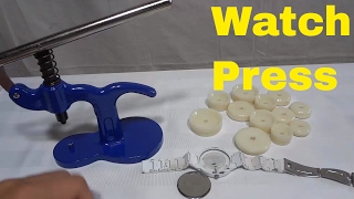 How To Close A Snap Off Watch Back With A Watch Press Tutorial [upl. by Aciras366]