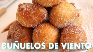 BUÑUELOS DE VIENTO EN 5 MIN  LA RECETA MAS FACIL  PASCUA 2 [upl. by Fabrice]