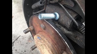 Broken Wheel Stud Replacement  So Easy A Kid Does it [upl. by Goldstein]