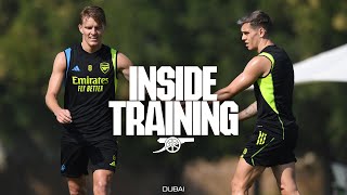 WHAT A VOLLEY FROM MARTINELLI  Inside Training in Dubai [upl. by Oniotna993]