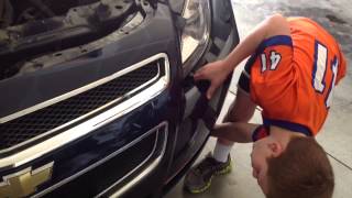 How to fix a headlight on a 2009 Chevy Malibu done by a 7 year old [upl. by Noiztneb215]