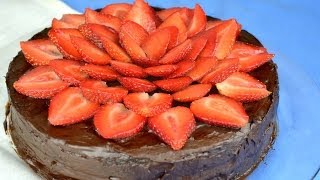 Healthy Flourless Chocolate Cake Vegan  Fablunch [upl. by Coleville]