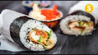 Sushi Burrito Recipe  Sorted Food [upl. by Klapp]