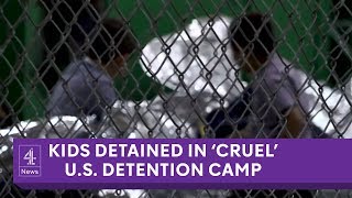 Inside cruel US migrant detention camp for kids [upl. by Nyletak]