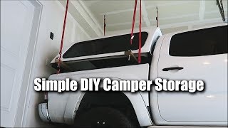 Simple DIY Camper Shell Storage [upl. by Bashemeth]