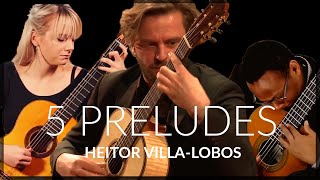 Five Preludes by Heitor VillaLobos  Siccas Guitars [upl. by Annid]