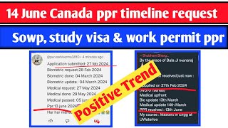 14 June Canada ppr timeline  Todays ppr request timeline canada  Latest Canada PPR part 1 [upl. by Man987]