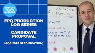 EPQ Secrets Production Log Series  Part A Candidate Proposal AQA 2020 [upl. by Ada]