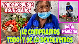 😱Comprando TODO a vendedores ambulantes de la TERCERA EDAD en El Salvador🇸🇻 Encontré a doña Mariana👵 [upl. by Oflodor]