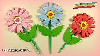 Cómo hacer FLORES DE PAPEL en 5 minutos 🌸🌼🌺 RECICLAJE [upl. by Kenlay]