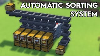 Minecraft Full Automatic Sorting System  120 [upl. by Iram]