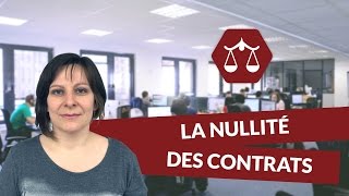 La nullité des contrats  Droit  digiSchool [upl. by Aniela]