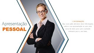 APRESENTAÇÃO PESSOAL NO POWERPOINT Como fazer um slide profissional [upl. by Lehcear263]