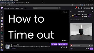 Quick Guide to Twitch Modding 3  How to Timeout [upl. by Lipman]