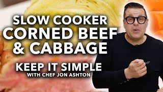 How to Make Slow Cooker Corned Beef amp Cabbage  Keep It Simple [upl. by Carli]