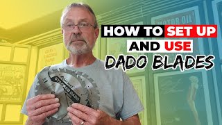 How To Setup And Use Dado Blades  Table Saw Tutorial  Woodworking [upl. by Alaham]