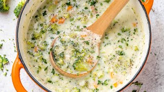 Creamy Broccoli Soup Recipe [upl. by Kenji]