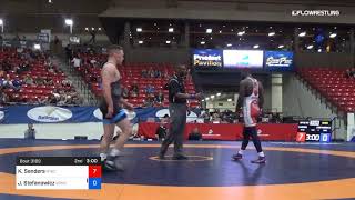 82 Kg Semis Kendrick Sanders NYAC Vs John Stefanowicz Marines [upl. by Ellevart697]