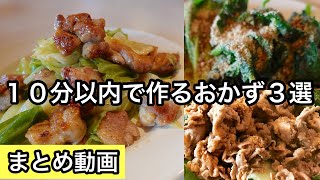 簡単で何度も作りたいレシピ｜１０分以内でメインおかず [upl. by Aihsrop296]