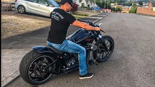 HarleyDavidson FXSB Breakout Sound Barry from UK [upl. by Ecadnac]