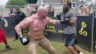 SKINHEAD vs STREET FIGHTER PRISON BEEF DIRTIEST HEAVY WEIGHT KO [upl. by Gawlas560]