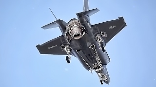 F35B Fighter Jet Training Flight • Vertical Landing [upl. by Nwadal918]