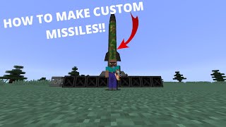 Minecraft Nuclear Tech Mod HOW TO MAKE CUSTOMLAUNCH NUCLEAR MISSILES [upl. by Laehcar]