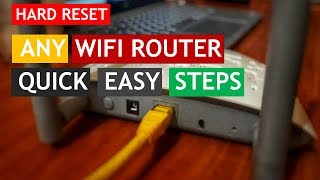 HOW TO RESET ANY WIFI ROUTER [upl. by Yzzo]