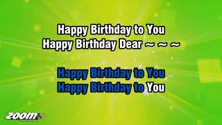 Traditional  Happy Birthday With Vocals  Karaoke Version from Zoom Karaoke [upl. by Irelav]