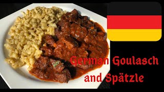 How to make GoulashGerman Rindergulasch with Spätzleeasy recipe [upl. by Ruff]