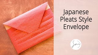 Pleats Envelope  Japanese Gift Wrapping [upl. by Eelanej]