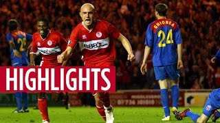 MATCH HIGHLIGHTS  Boro 4 Steaua Bucharest 2 April 2006 [upl. by Annitsirhc740]