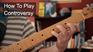 Controversy Prince Guitar Tutorial [upl. by Ahselef]