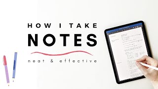 How I take notes 2021 update  Simple tips for neat and effective notes  studytee [upl. by Dennett]