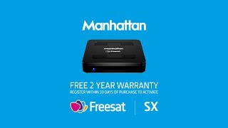 Manhattan SX Freesat HD box overview [upl. by Esorbma315]