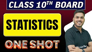 STATISTICS  in 1 Shot  Class 10th Board Exams [upl. by Rainger]