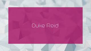 Duke Reid  appearance [upl. by Eileek575]