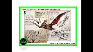 ARK  How To Make Pteranodon Saddle amp Use Its Abilities [upl. by Jobi993]