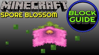 Spore Blossom  Minecraft Block Guide [upl. by Ahsille]