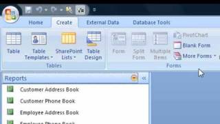 MS Access Macro  How To Open a Report [upl. by Eirallih]