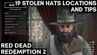 19 Stolen Hats Locations And Tips Red Dead Redemption 2 [upl. by Yziar]