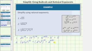 Simplify Radicals Using Rational Exponents [upl. by Ahswat]