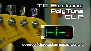 TC Electronic Polytune Clip Tuner Demo  PMTVUK [upl. by Atilrahc434]