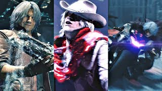 DEVIL MAY CRY 5  All Dante Weapons Cutscenes amp Transformations [upl. by Maxfield440]