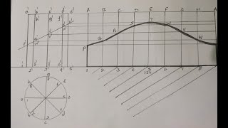 Development of surfaces 2  Cylinder  Engineering Graphics  Truncated Cylinder [upl. by Marys]