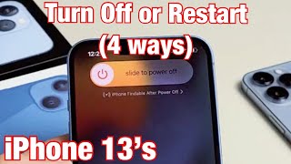 iPhone 13s How to Turn Off or Restart 4 Ways [upl. by Haliak]