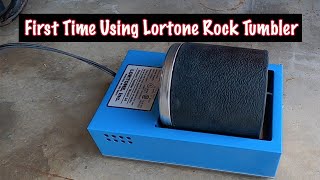 First Time Using a Rock Tumbler  Lortone 3A Rotary Tumbler [upl. by Hteazile927]