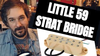 Seymour Duncan Little 59 Single Coil Sized Humbucker SL59 Stratocaster Bridge Pickup Demo  Review [upl. by Assilen417]