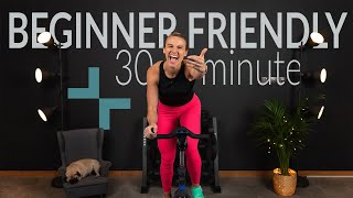 Friendliest Beginner Rhythm Indoor Cycling Class  30 minute [upl. by Yngad471]